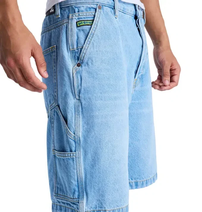 Herren-Baggy-Jeansshort-Carpenter-Shorts Herren-Baggy-Jeansshort-Carpenter-Shorts