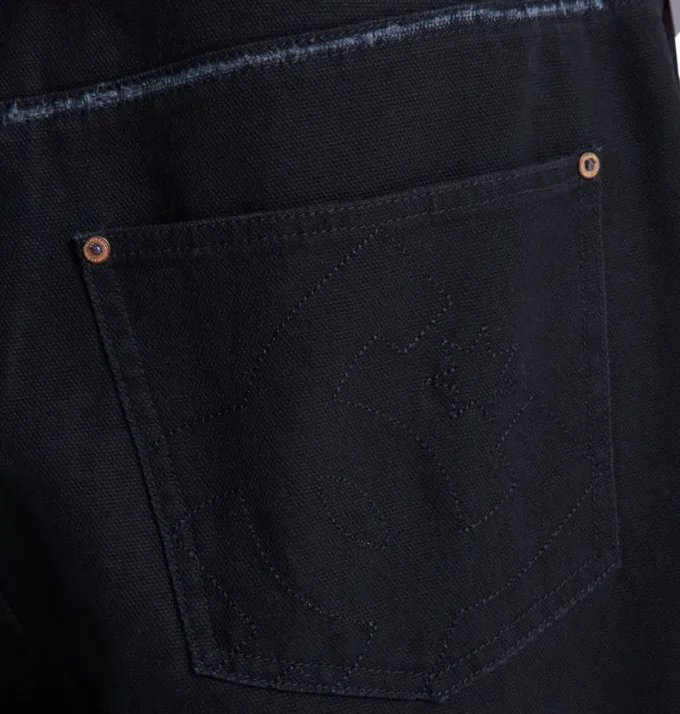 Herren-Shorts mit 5 Taschen im Used-Look