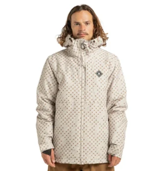 Unisex Basis Print Insulated Jacke